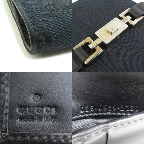 Gucci Jackie GG Canvas/Leather Bifold Wallet in Black and Silver, Women's, e6... - Picture 5 of 5